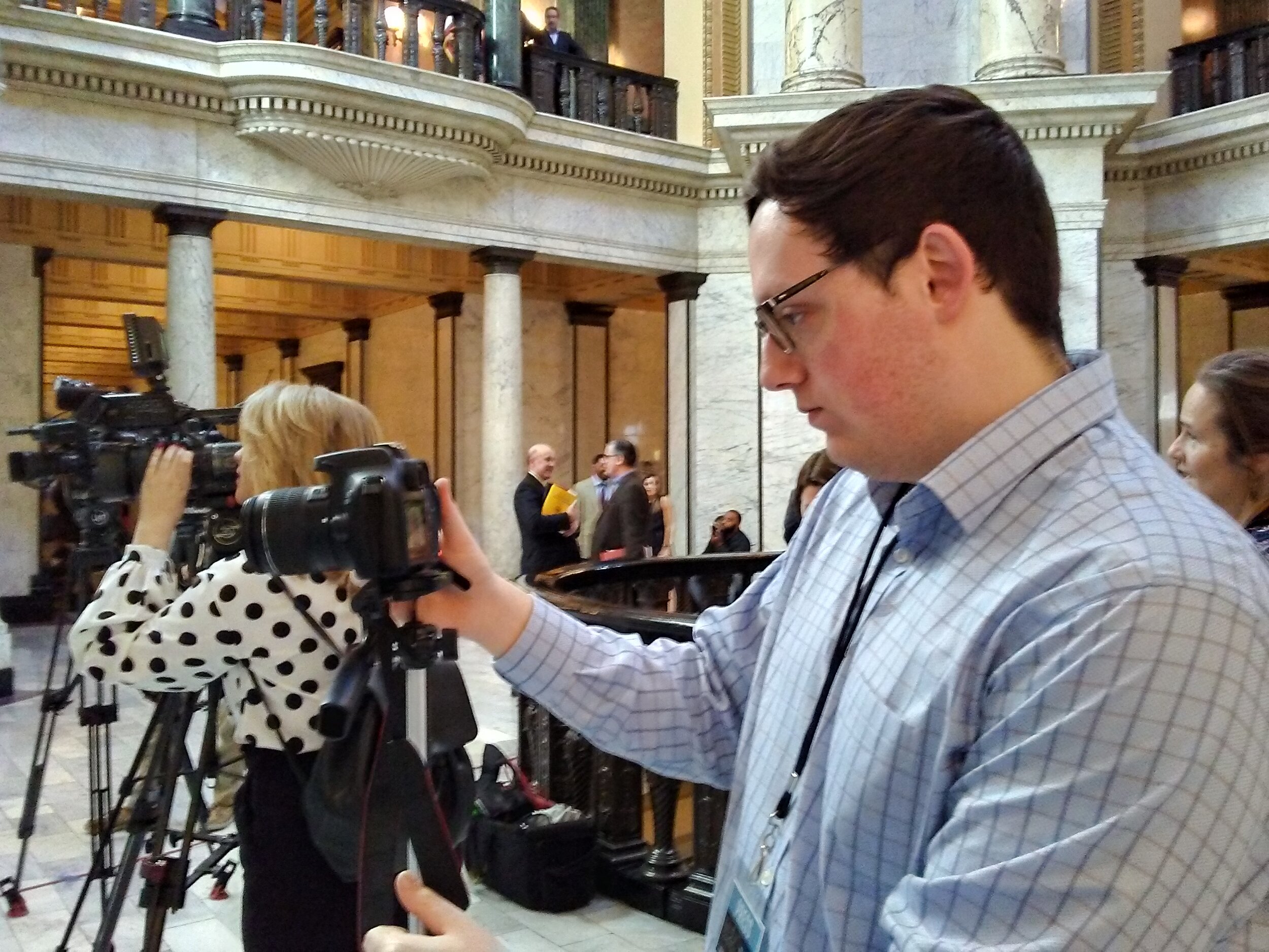 Middle picture taken by Magill Grunfeld, the 2020 Journalism Lab's photographer and videographer. Bottom picture taken by Shirley Smith.