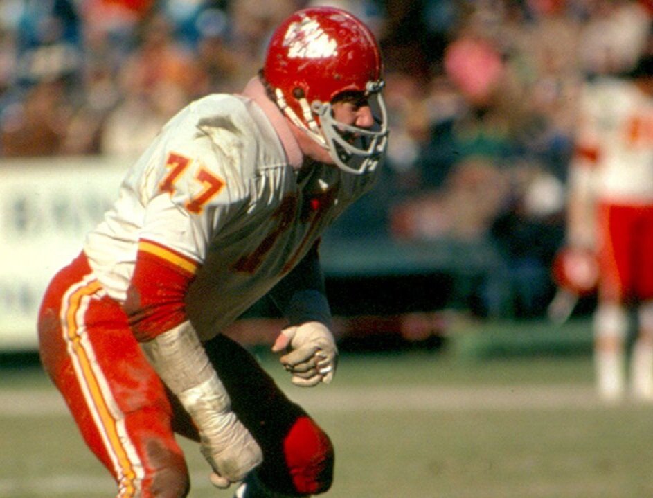 When Jim Tyrer was playing with the Chiefs, helmets were not as protective as they are today. Kansas City Chiefs