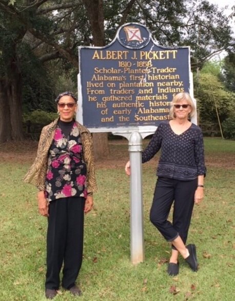 The great-grandfather of Karen Orozco Gutierrez, left, was enslaved at this plantation owned by the great-great-grandfather of Ann Banks, right. Click here for their story. Courtesy Ann Banks
