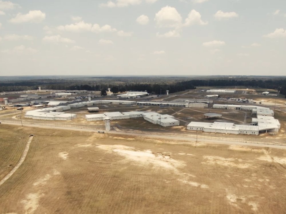 Drone photo shows the campus of South Mississippi Correctional Institution in Leakesville.   Tammie Mills &amp; Jon Turnipseed/InvestigateTV